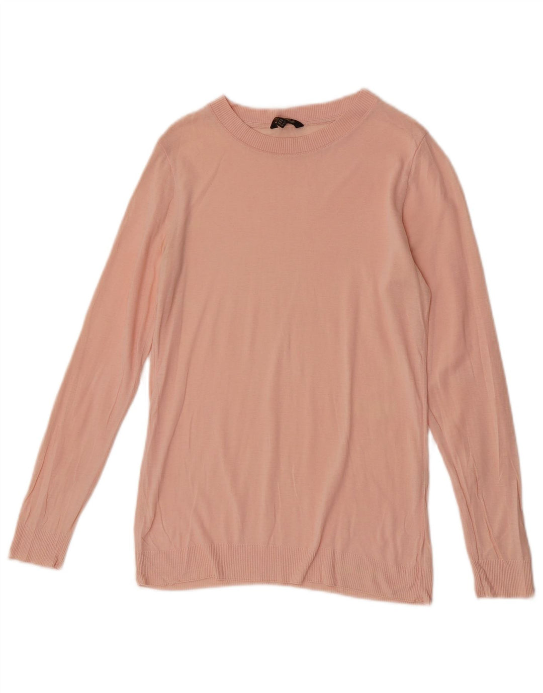 Blusa feminina Massimo Dutti manga comprida UK 8 pequena rosa