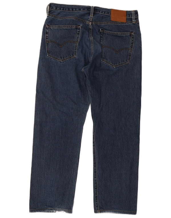 Levi's Masculino 551 Straight Jeans W34 L29 Azul Algodão