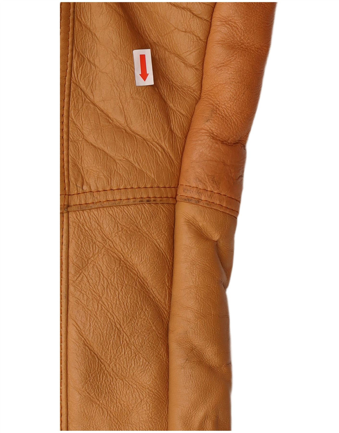 Jaqueta masculina vintage de shearling IT 52 XL marrom shearling