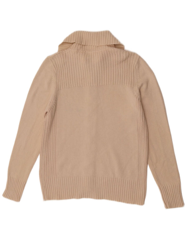 Suéter cardigã feminino Marks & Spencer UK 18 XL algodão branco