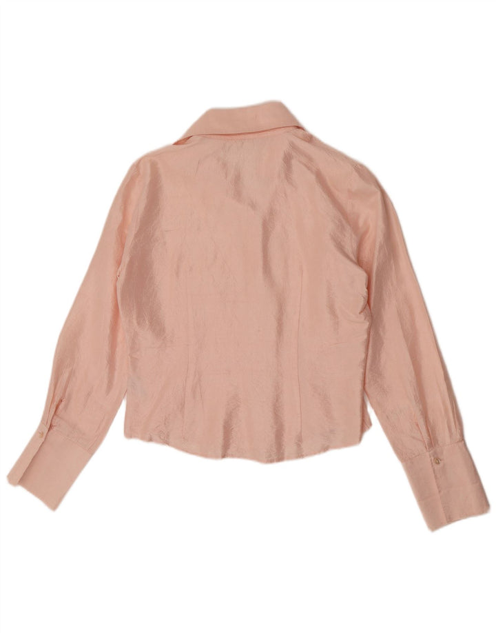 Blusa feminina Naracamicie Reino Unido 14 seda rosa médio
