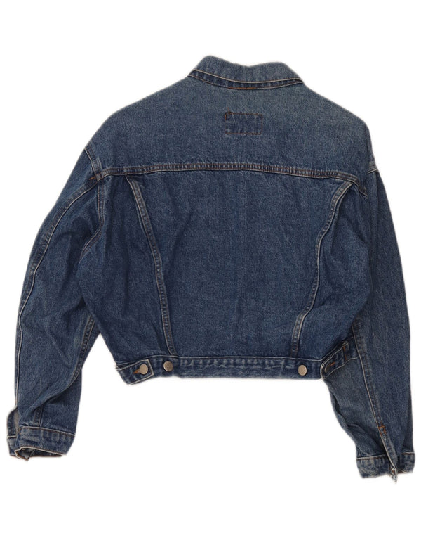 Jaqueta jeans feminina Oxygen Crop UK 12 azul médio