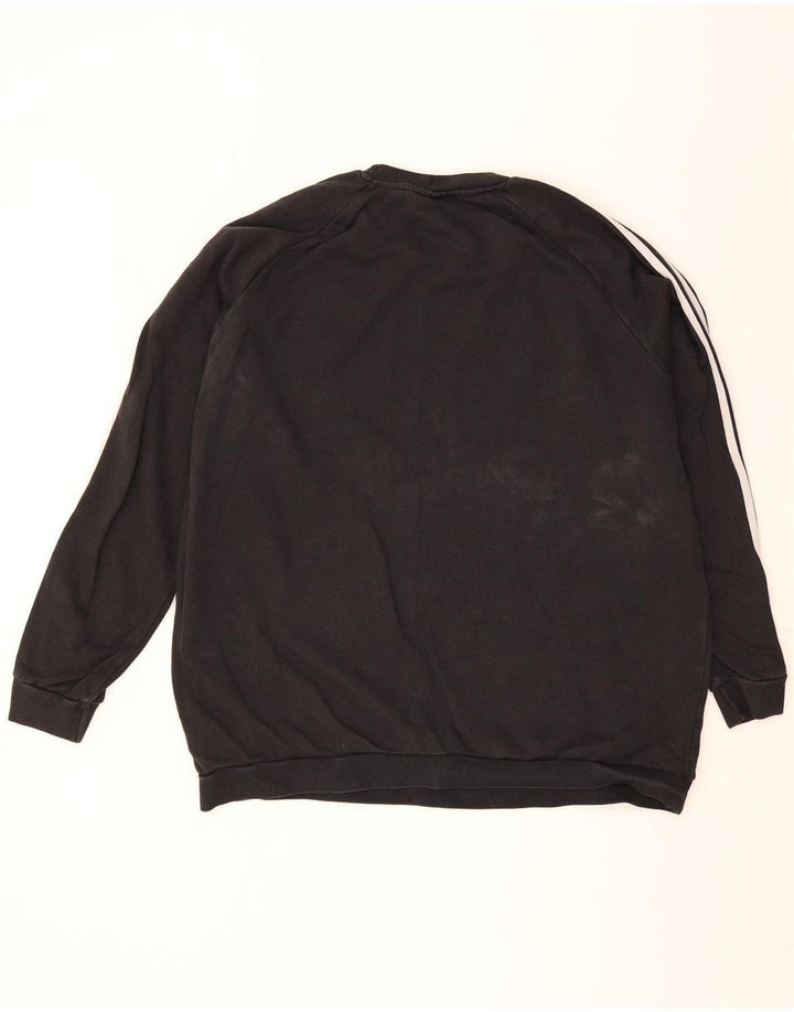Adidas Mens Moletom Jumper 2XL Algodão Preto