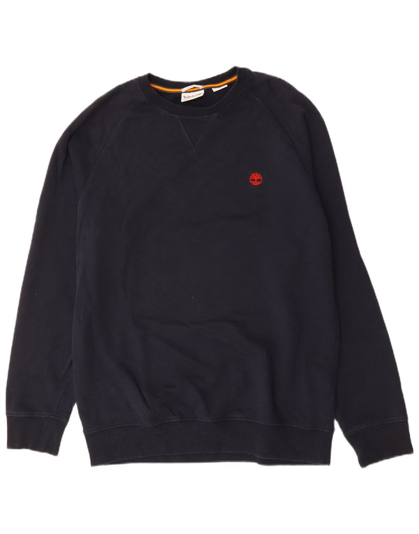 Moletom masculino Timberland Regular Fit grande algodão azul marinho