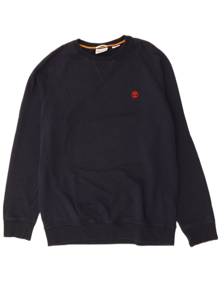 Moletom masculino Timberland Regular Fit grande algodão azul marinho