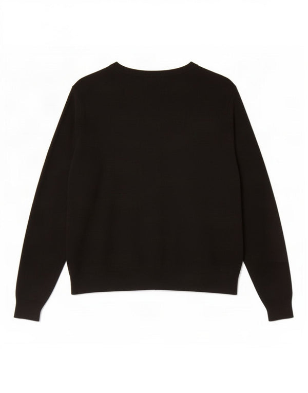 Suéter cardigã feminino Marks & Spencer UK 20 2XL viscose preta