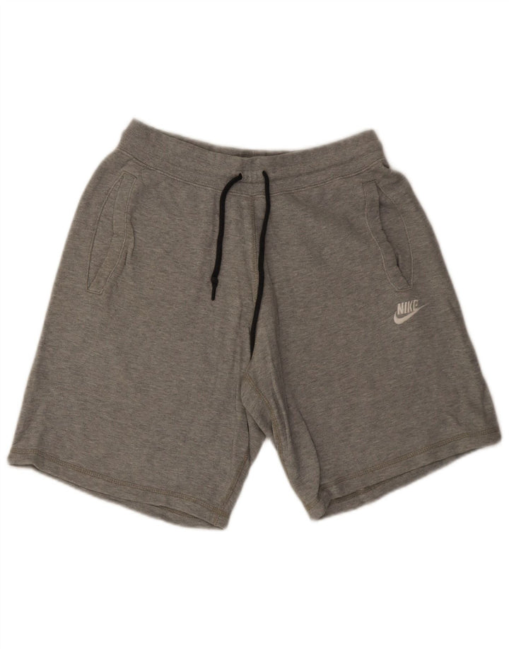 Nike Mens Sport Shorts Pequeno Algodão Cinza