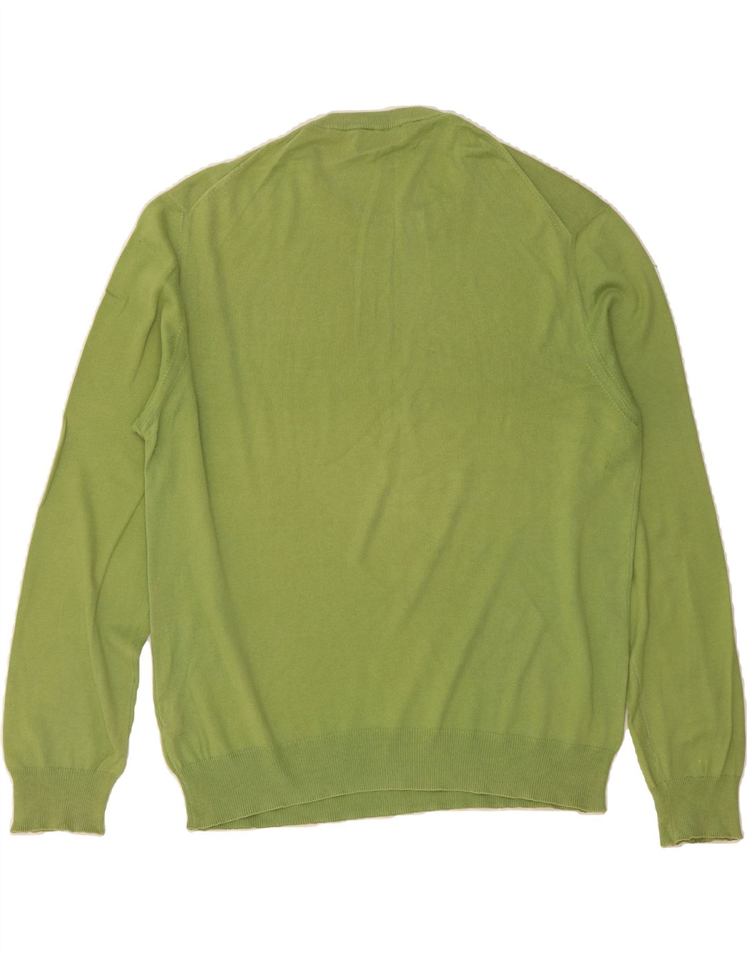 BROOKSFIELD Mens Crew Neck Jumper Sweater IT 54 XL Green Cotton Vintage Brooksfield and Second-Hand Brooksfield from Messina Hembry 