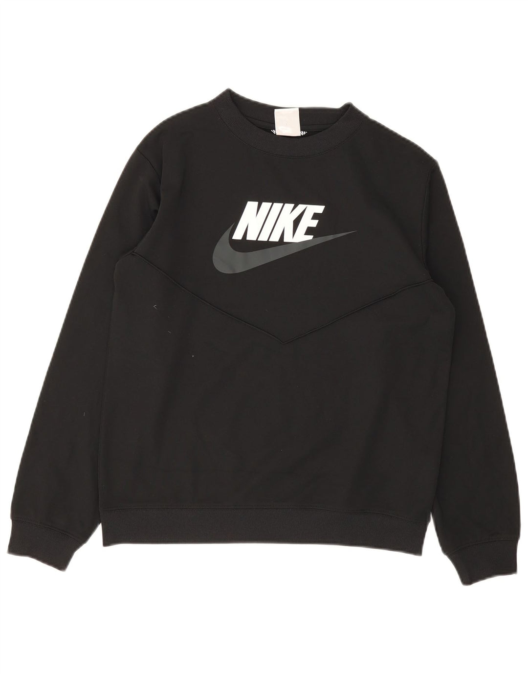 Suéter gráfico Nike Boys 13-14 anos preto poliéster