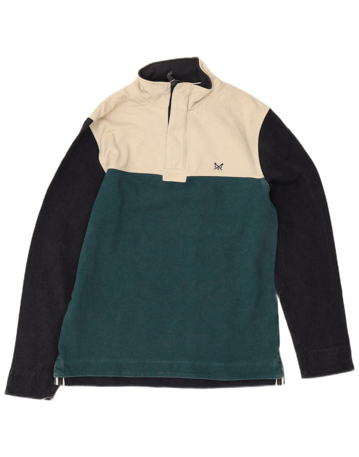 CREW CLOTHING Moletom masculino Jumper pequeno colorido bloco colorido