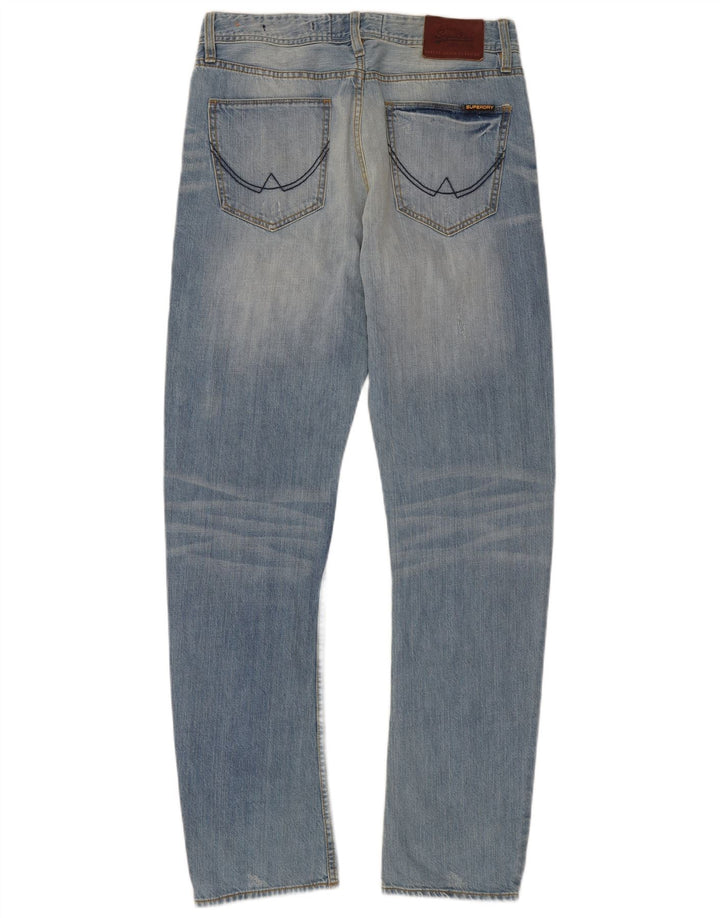 Superdry Mens Copperfill Loose Jeans W31 L32 Azul Algodão
