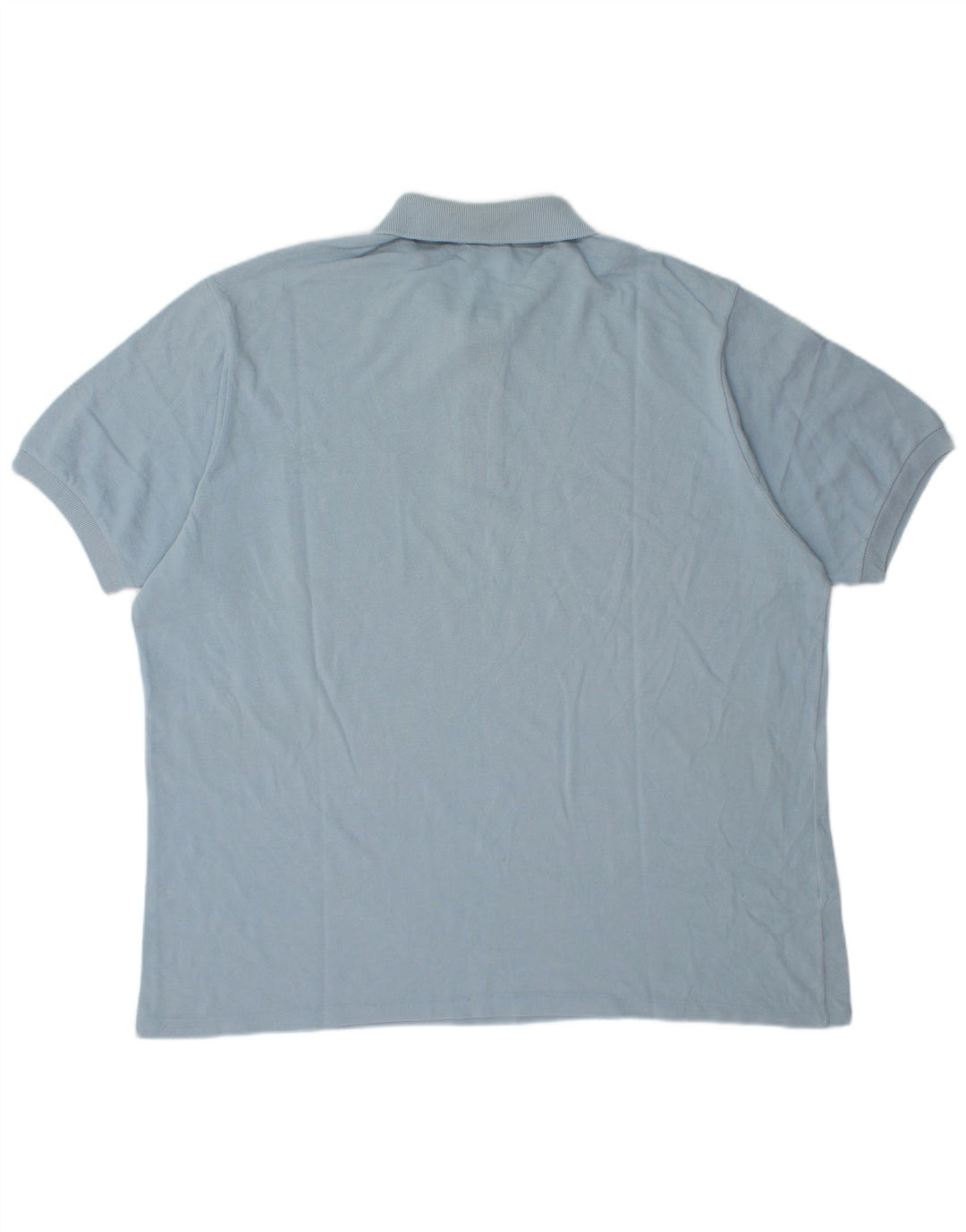 Camisa polo masculina Lacoste tamanho 7 2XL algodão azul