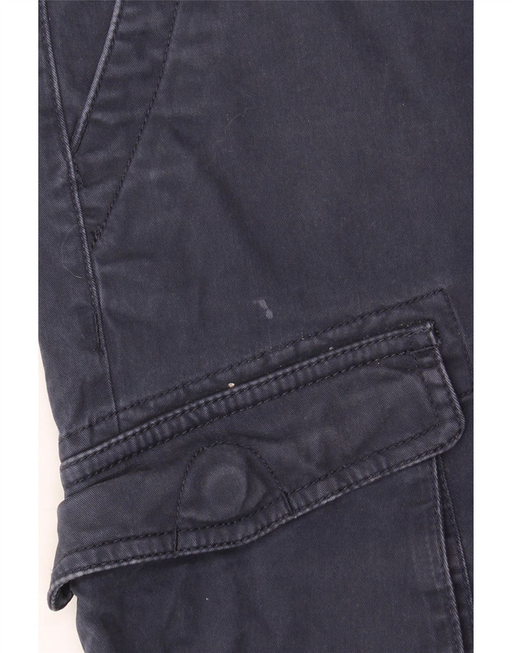 Timberland Mens Cargo Shorts W30 Médio Algodão Azul Marinho