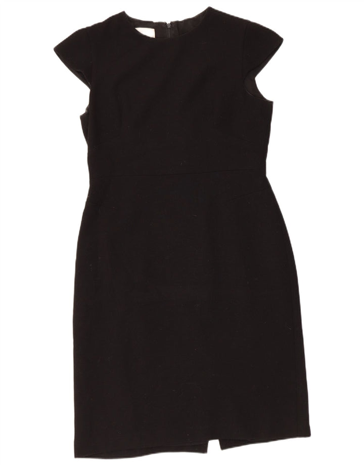 Vestido bainha feminino Hobbs UK 12 poliéster preto médio