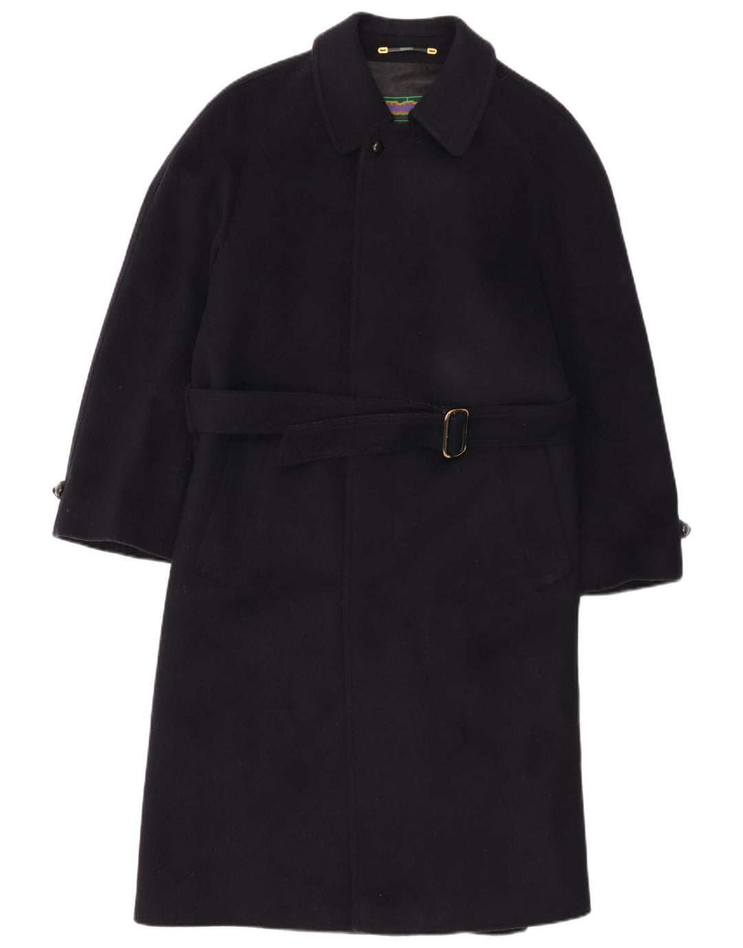 Sobretudo masculino WESTBURY UK 36 pequeno lã azul marinho