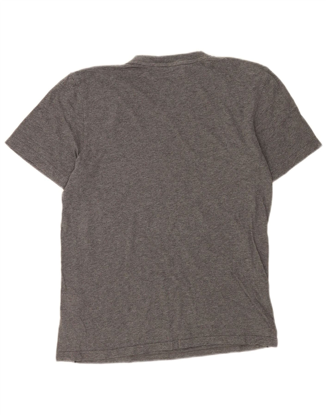 Adidas Mens Camiseta Top Pequeno Algodão Cinza