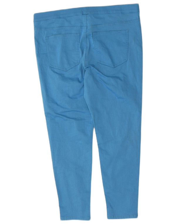 Calça jeans feminina Marks & Spencer UK 18 XL W36 L26 azul algodão
