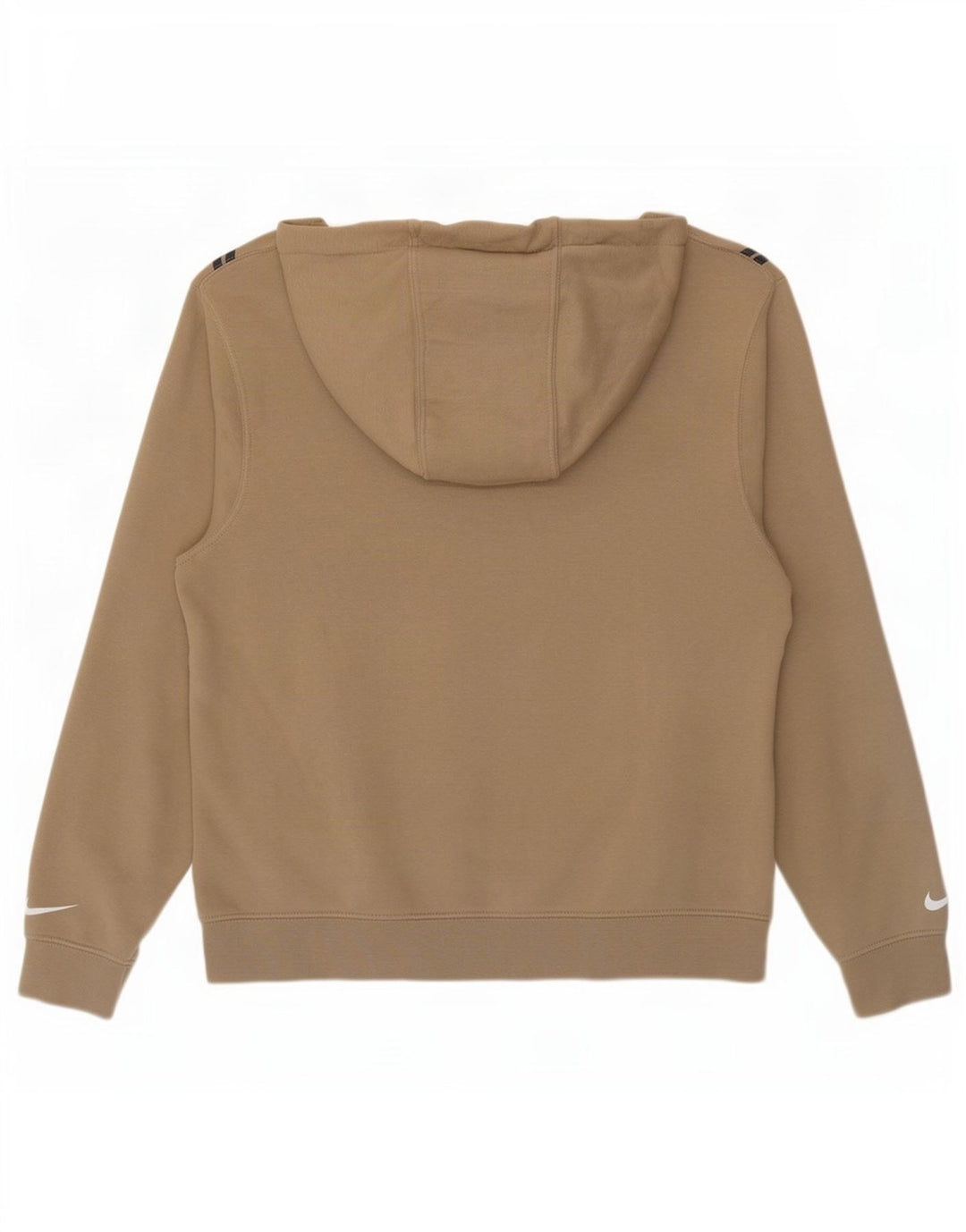 Jumper com capuz gráfico masculino Nike médio algodão bege