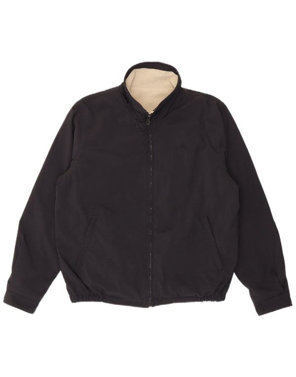 Jaqueta bomber masculina Kappa UK 40 grande nylon preto