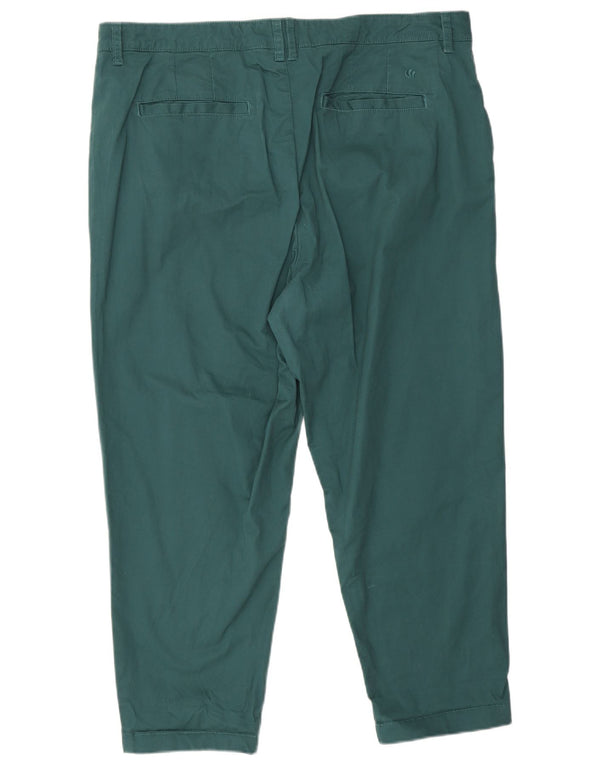 Calça Chino Feminina Fat Face UK 18 XL W40 L25 Algodão Verde