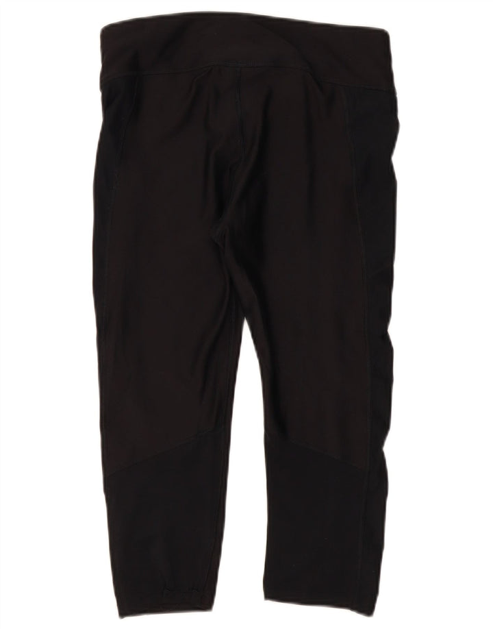 Under Armour Womens Heat Gear Capri Leggings Reino Unido 12 Poliéster Preto Médio