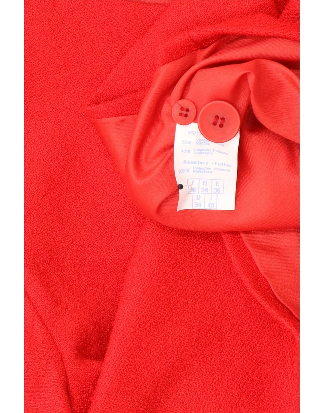 Jaqueta blazer feminina Pimkie crop 4 botões UE 36 pequena viscose vermelha