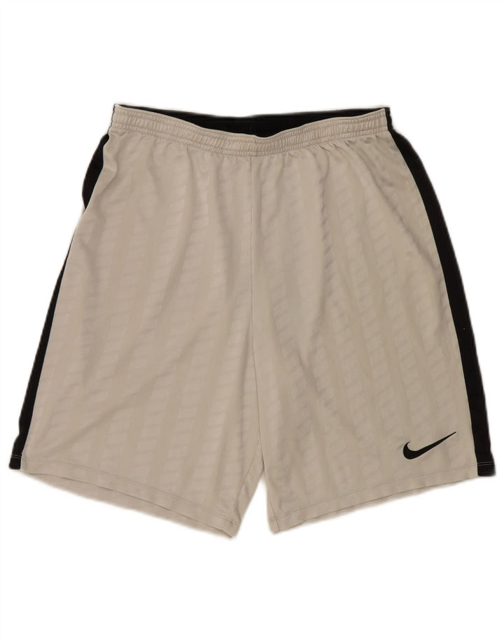 Shorts esportivos masculinos Nike Dri Fit grande poliéster colorido branco