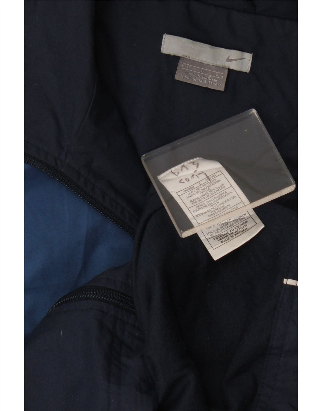 Nike Mens Treino Top Jaqueta Grande Azul Colourblock Nylon