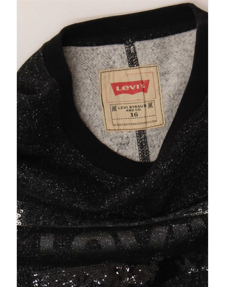 Moletom gráfico Levi's Girls 15-16 anos preto