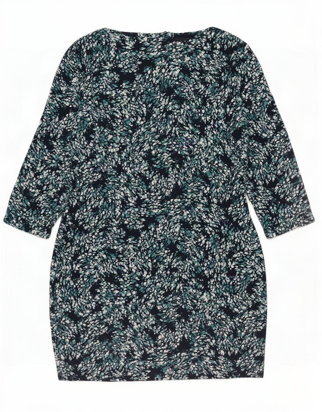 Vestido básico feminino Marks & Spencer Reino Unido 12 médio azul marinho manchado