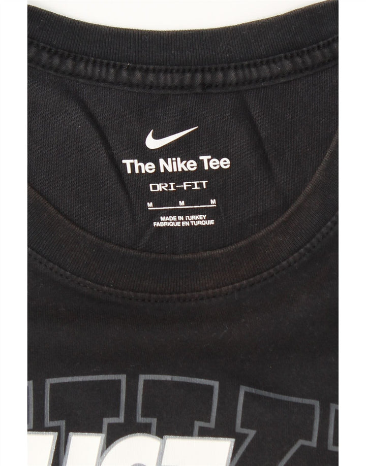 Camiseta Nike Masculina Dri Fit Graphic Top Médio Preto