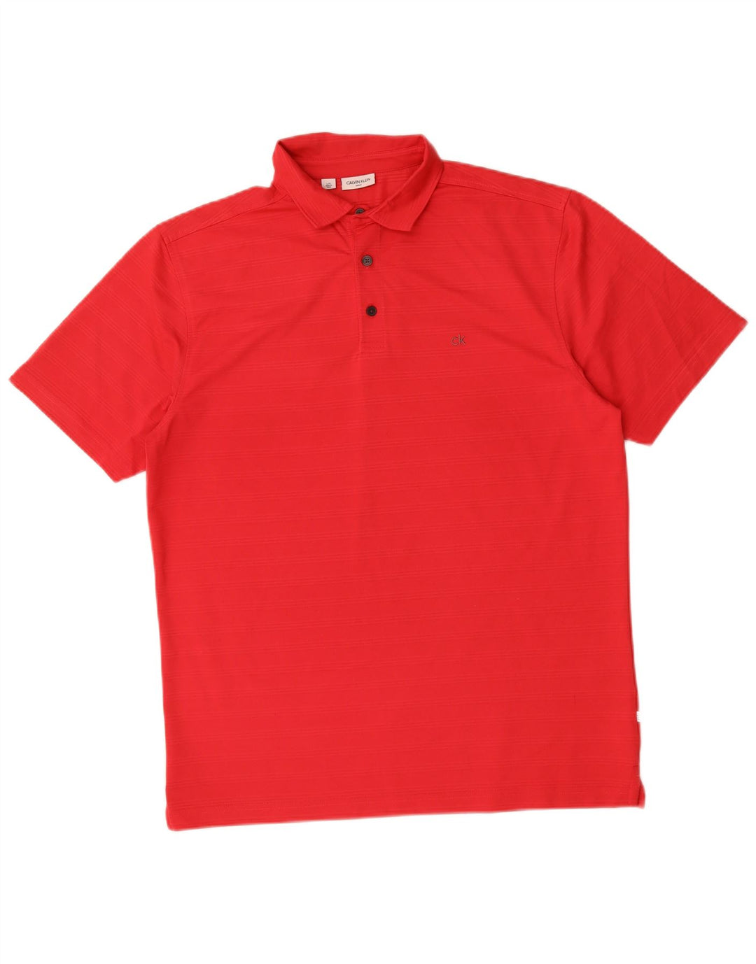 Camisa polo masculina Calvin Klein grande poliéster vermelho