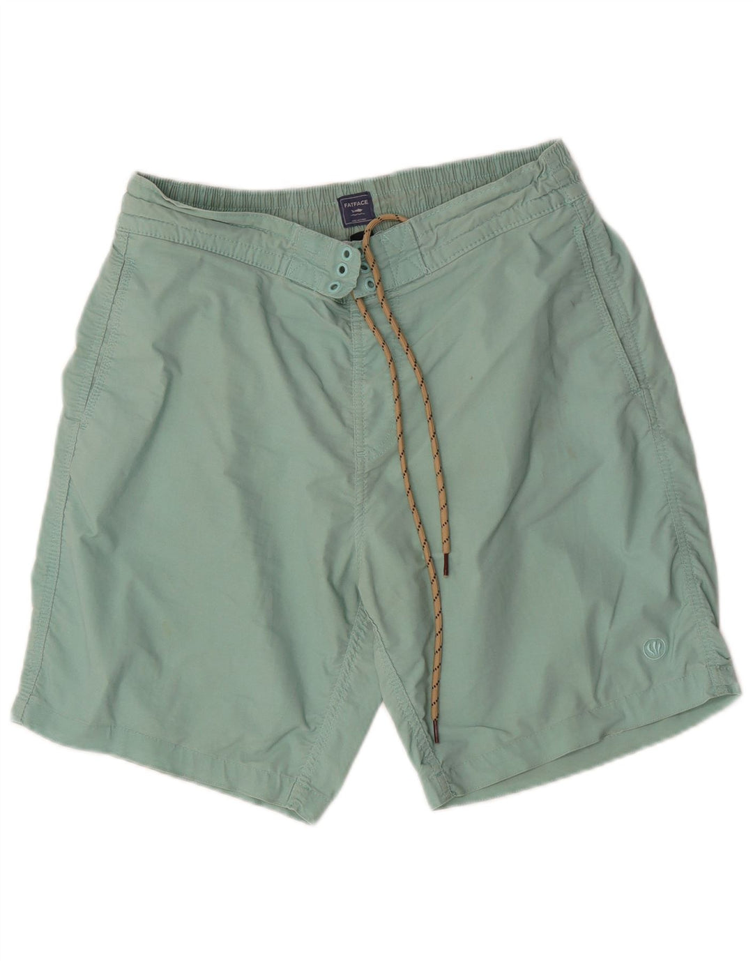 Shorts de natação masculino Fat Face algodão verde médio