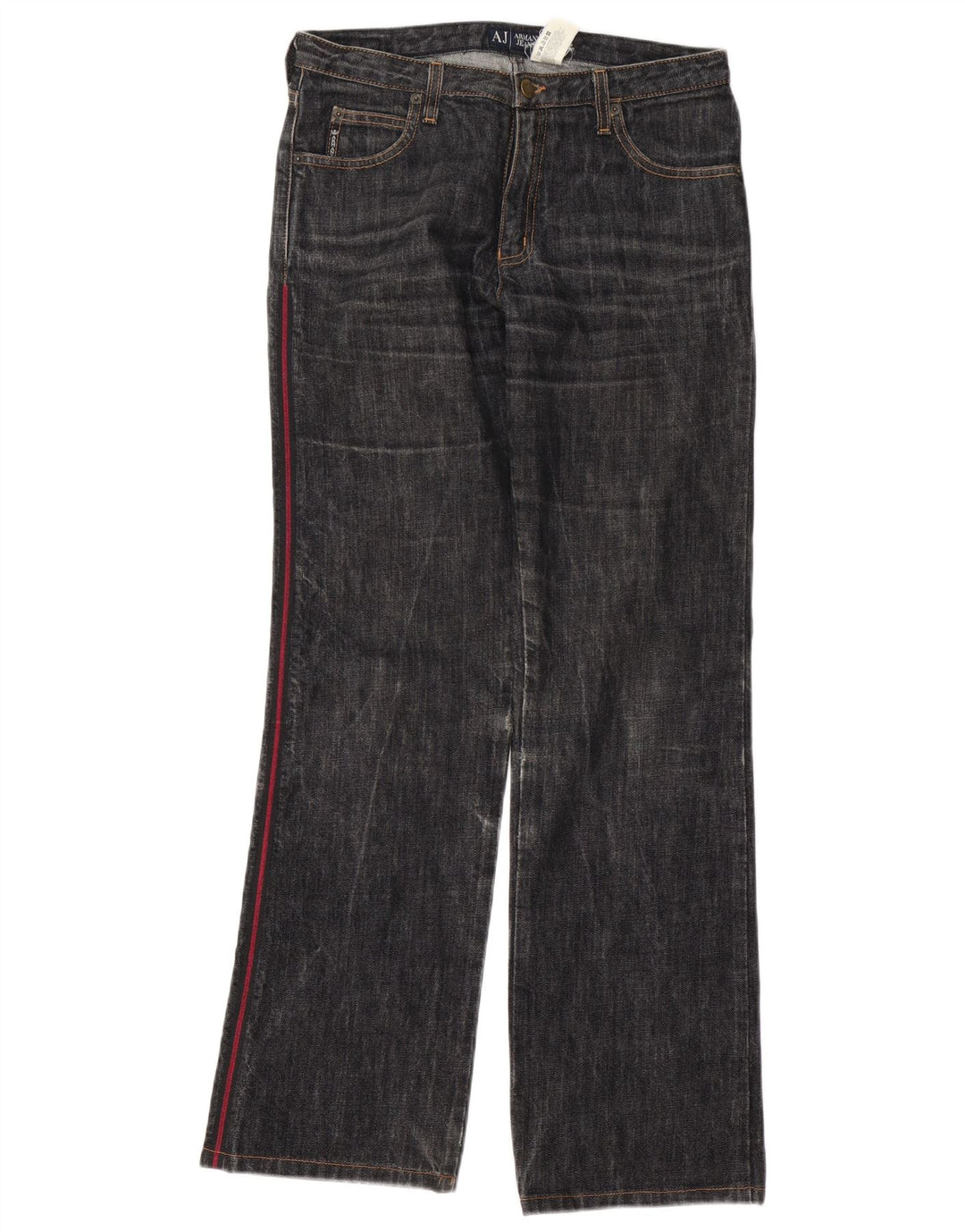 Jeans retos femininos Armani W29 L31 algodão azul marinho