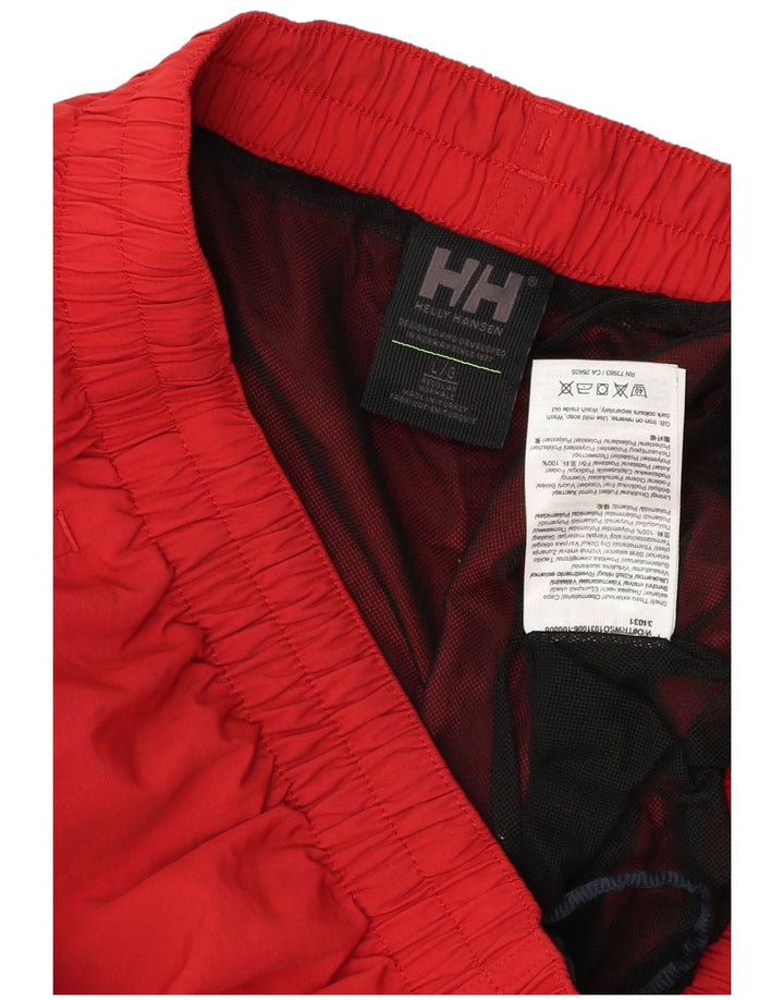 HELLY HANSEN Calção de banho masculino grande poliamida vermelha