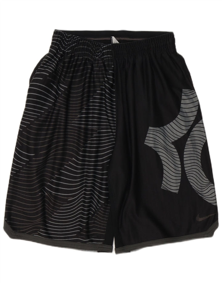 NIKE Masculino Dri Fit Sport Shorts Grande Poliéster Geométrico Preto