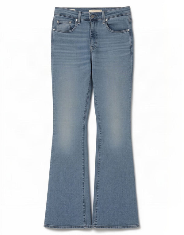 Calça Jeans Levis Feminina 726 High Rise Flared W29 L32 Azul Algodão