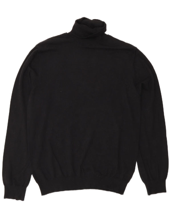 Suéter feminino French Connection com gola redonda e algodão preto médio Reino Unido 14