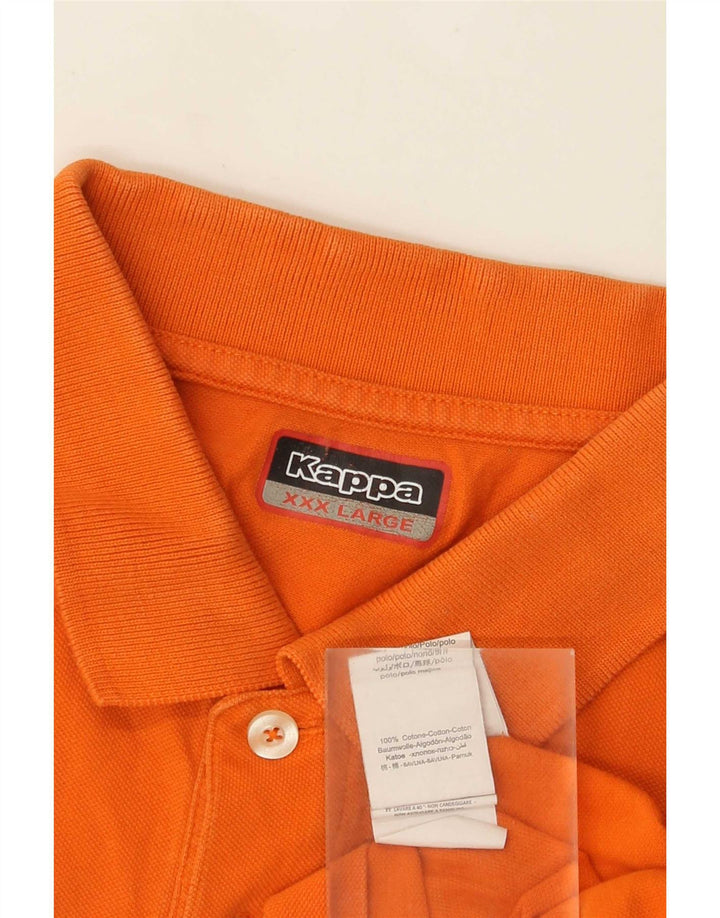 Camisa polo masculina Kappa 3XL algodão laranja