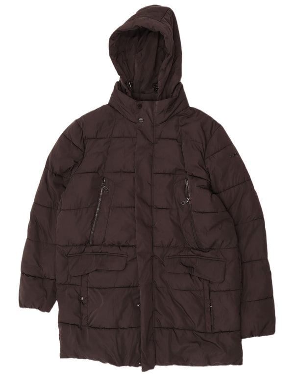 Jaqueta acolchoada com capuz Geox Respira masculina UK 48 4XL preta
