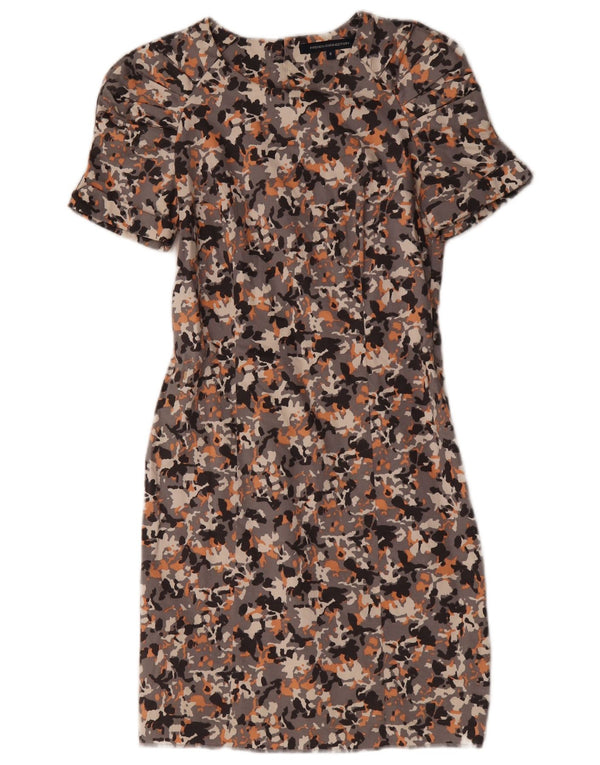 Vestido bainha feminino French Connection UK 8 pequeno floral multicolorido