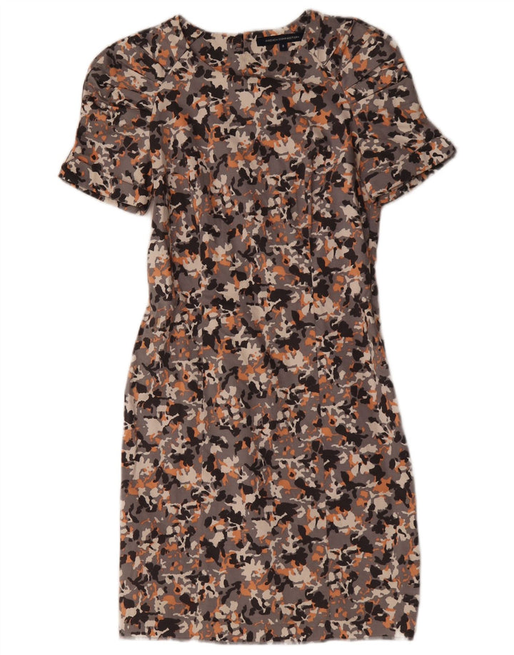Vestido bainha feminino French Connection UK 8 pequeno floral multicolorido