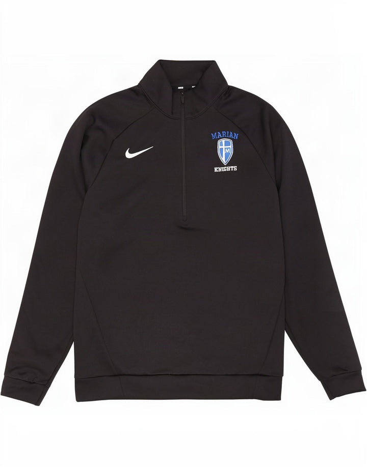 Moletom masculino Nike Marian Knights gráfico com zíper e moletom pequeno preto
