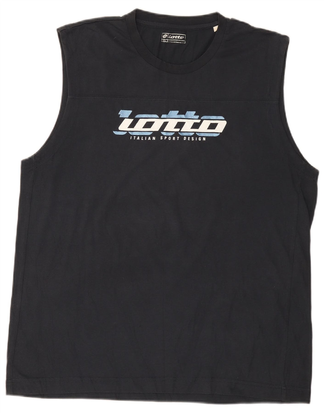 Top colete gráfico masculino Lotto 2XL azul marinho