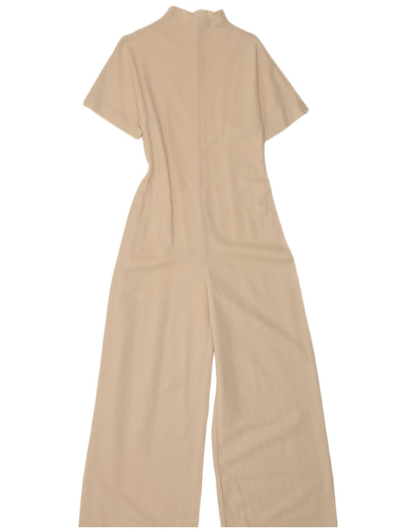 Macacão feminino Zara UK 12 algodão bege médio