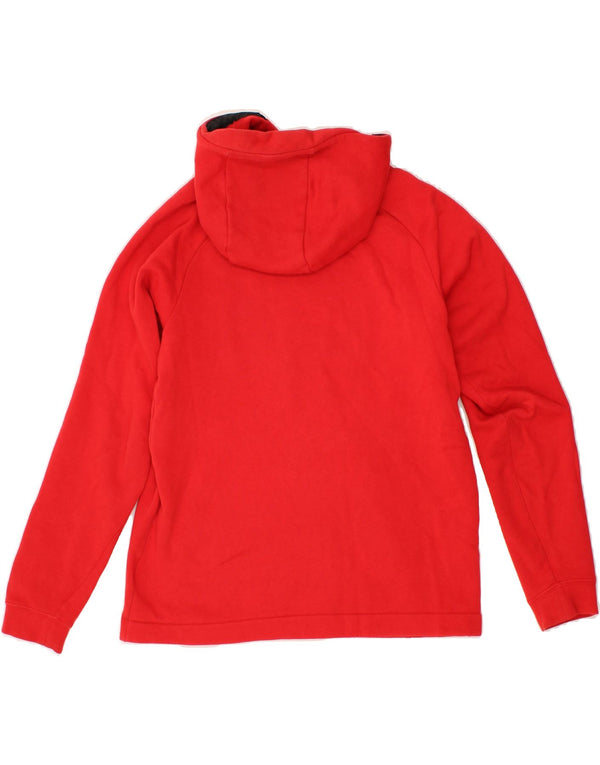 NIKE Mens Hoodie Jumper Médio Algodão Vermelho