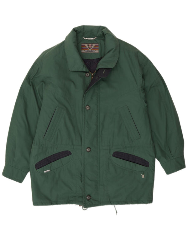 Casaco acolchoado masculino Angelo Litrico com ajuste solto IT 58 algodão verde médio