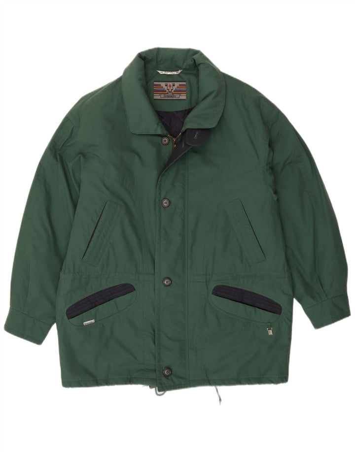 Casaco acolchoado masculino Angelo Litrico com ajuste solto IT 58 algodão verde médio