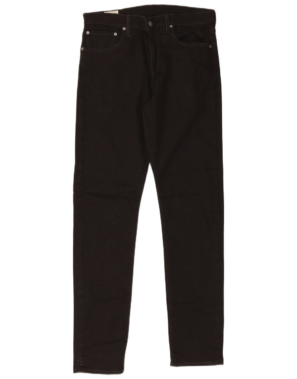 Calça Jeans Levis Masculina 512 Slim Fit Straight W34 L34 Algodão Preto