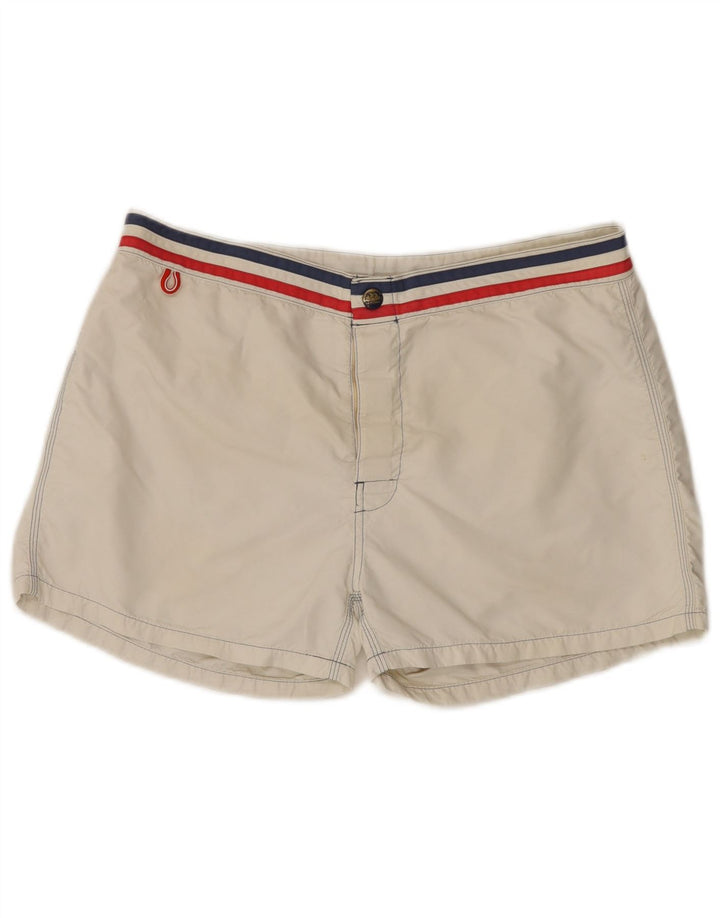 Shorts de natação masculino Sundek médio off white nylon